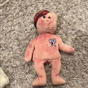 Ty Beanie Baby Pink Teddy Bear